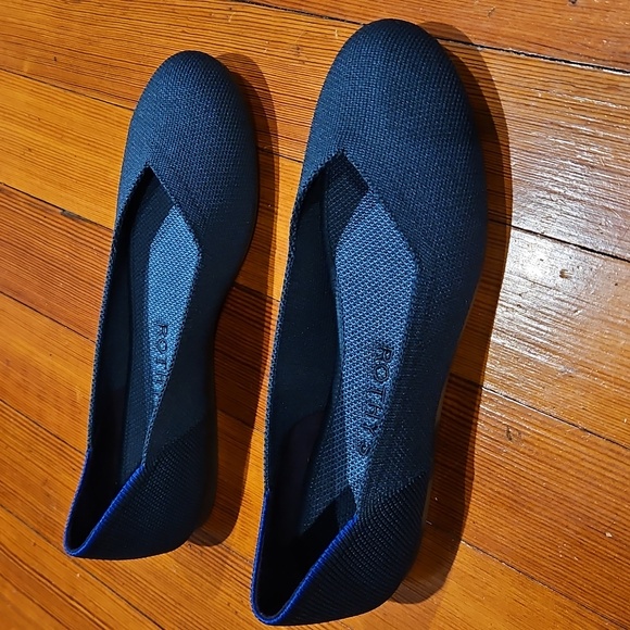 VGUC Rothy's Flats In Deep Emerald, Size 5.5 - Picture 2 of 7